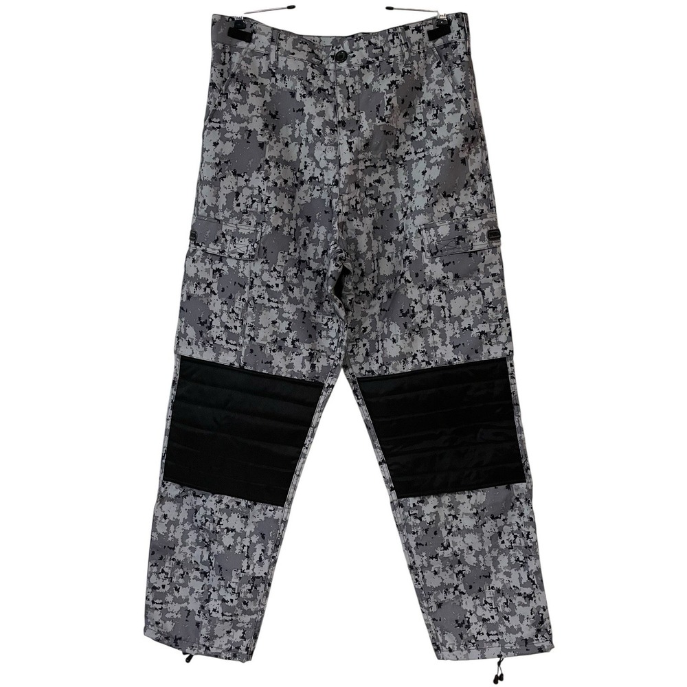 PCS Mens Pursuit Combat System Gray Camo Padded Knee Paintball Military Pant M